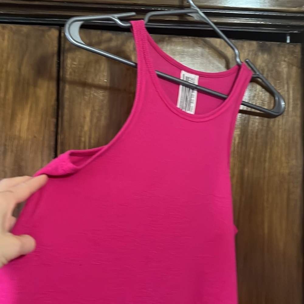 Free People hot pink tank top